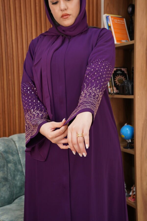 عباية إماراتية ستراس بالفولار - Image 3